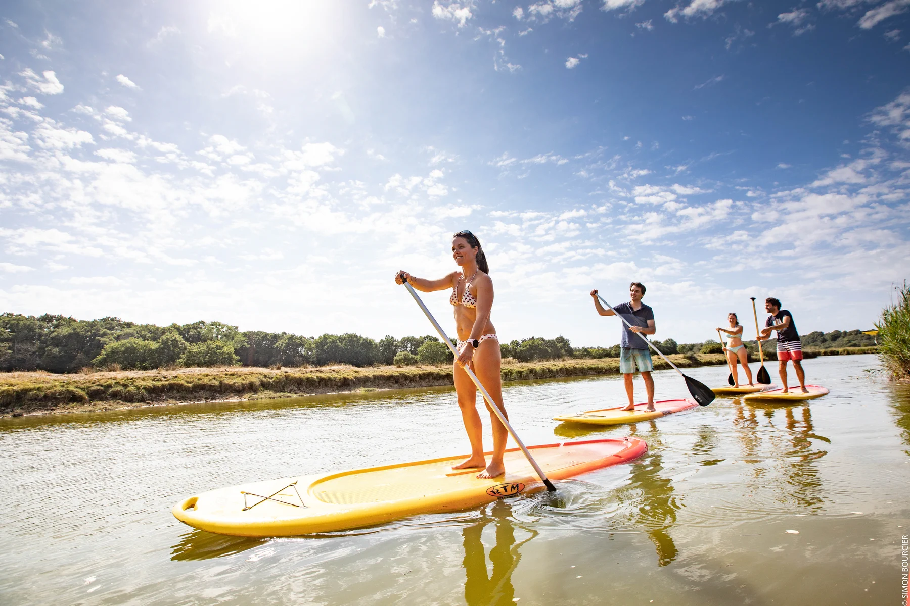 Canoe paddle base camping