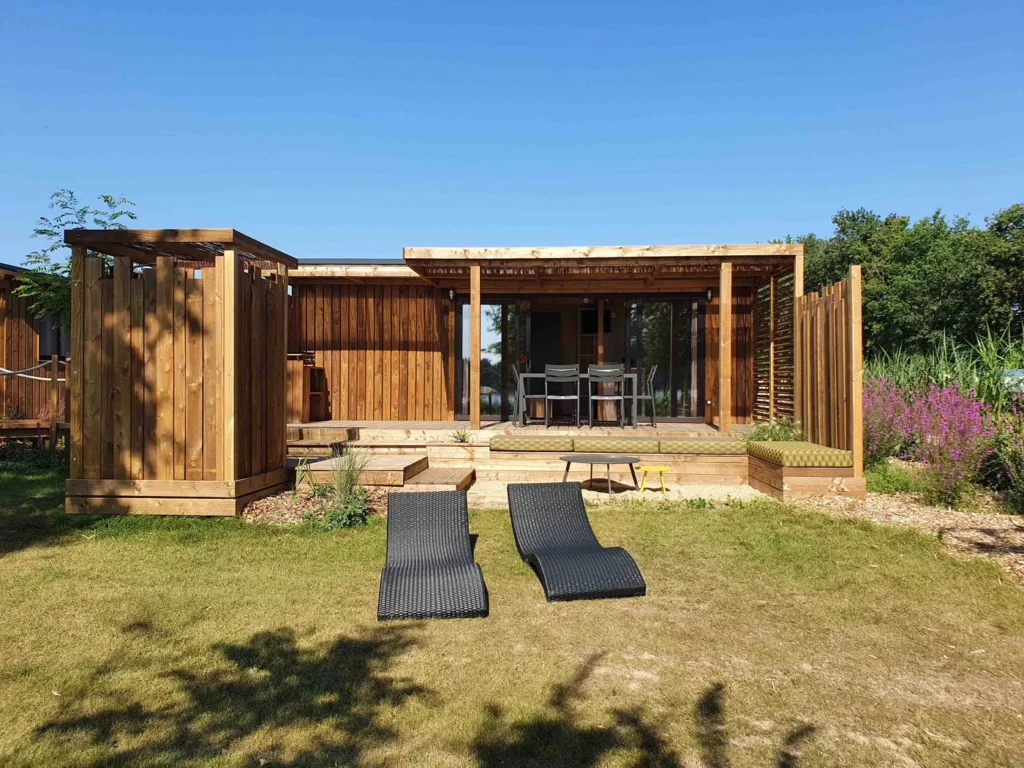 Houten chalet Agapanthe m² resultaat