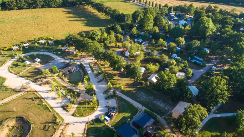 Vue aerienne du camping resultat