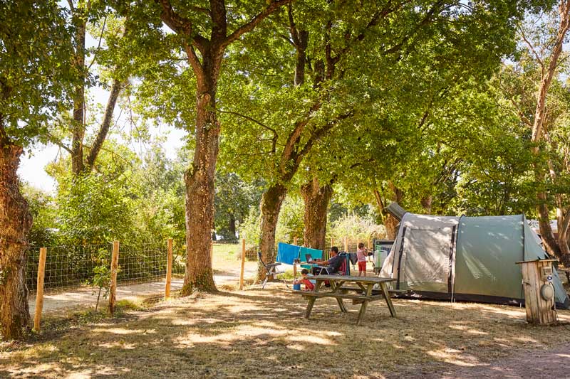 Emplacement privilège au camping du Lac de la Chausselière