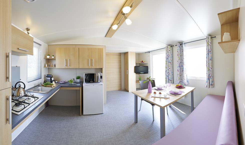 Confort Mobil-Home 36m² PMR 4/6 p. (2 chambres) + terrasse couverte