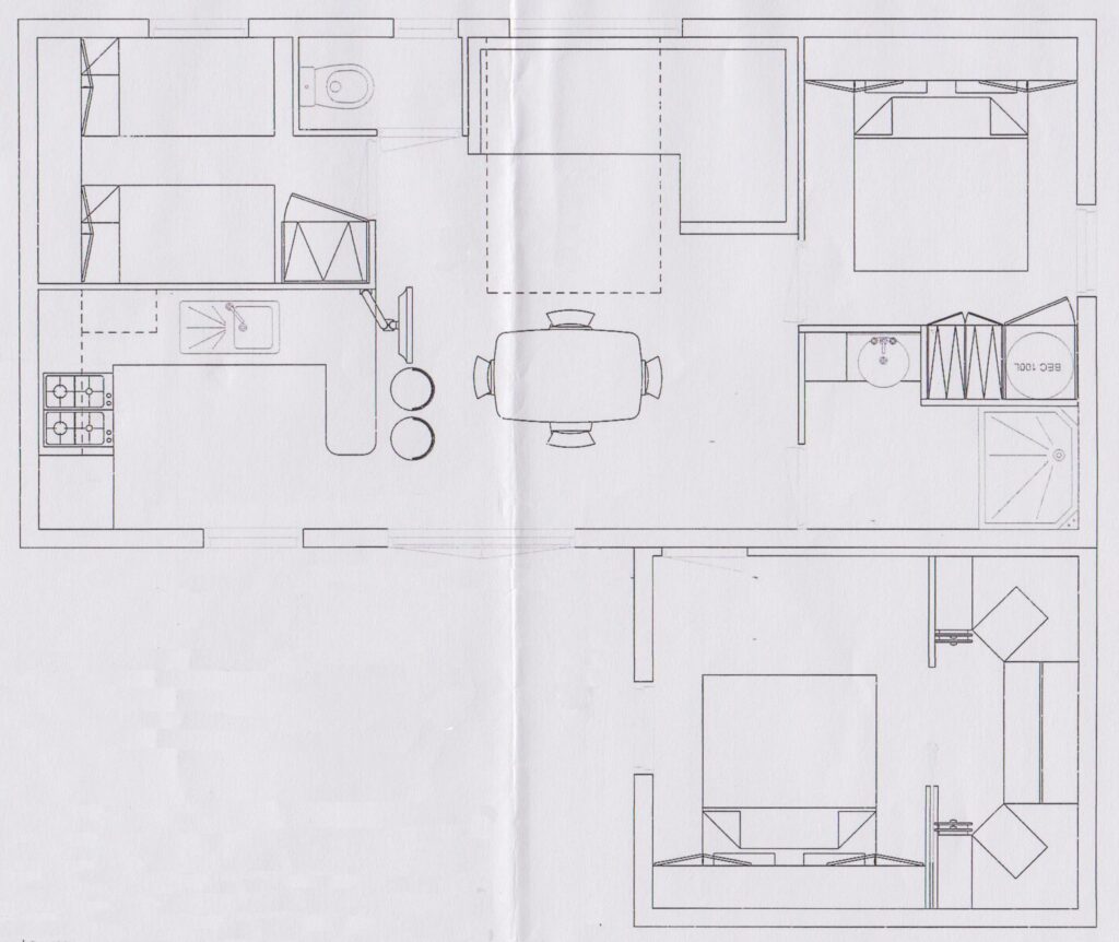 Premium Chalet 46m² 6/8 p. (3 kamers) + overdekt terras