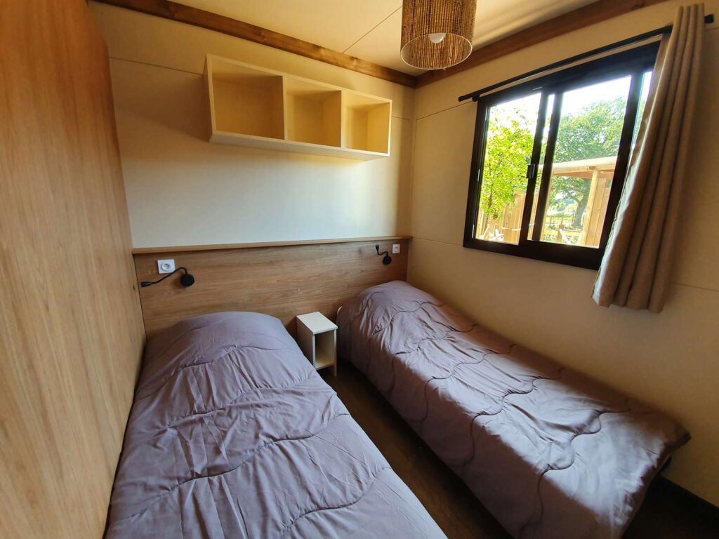Premium Chalet Agapanthe Premium 35m² 6/7 p. (3 chambres) + Climatisation + terrasse couverte