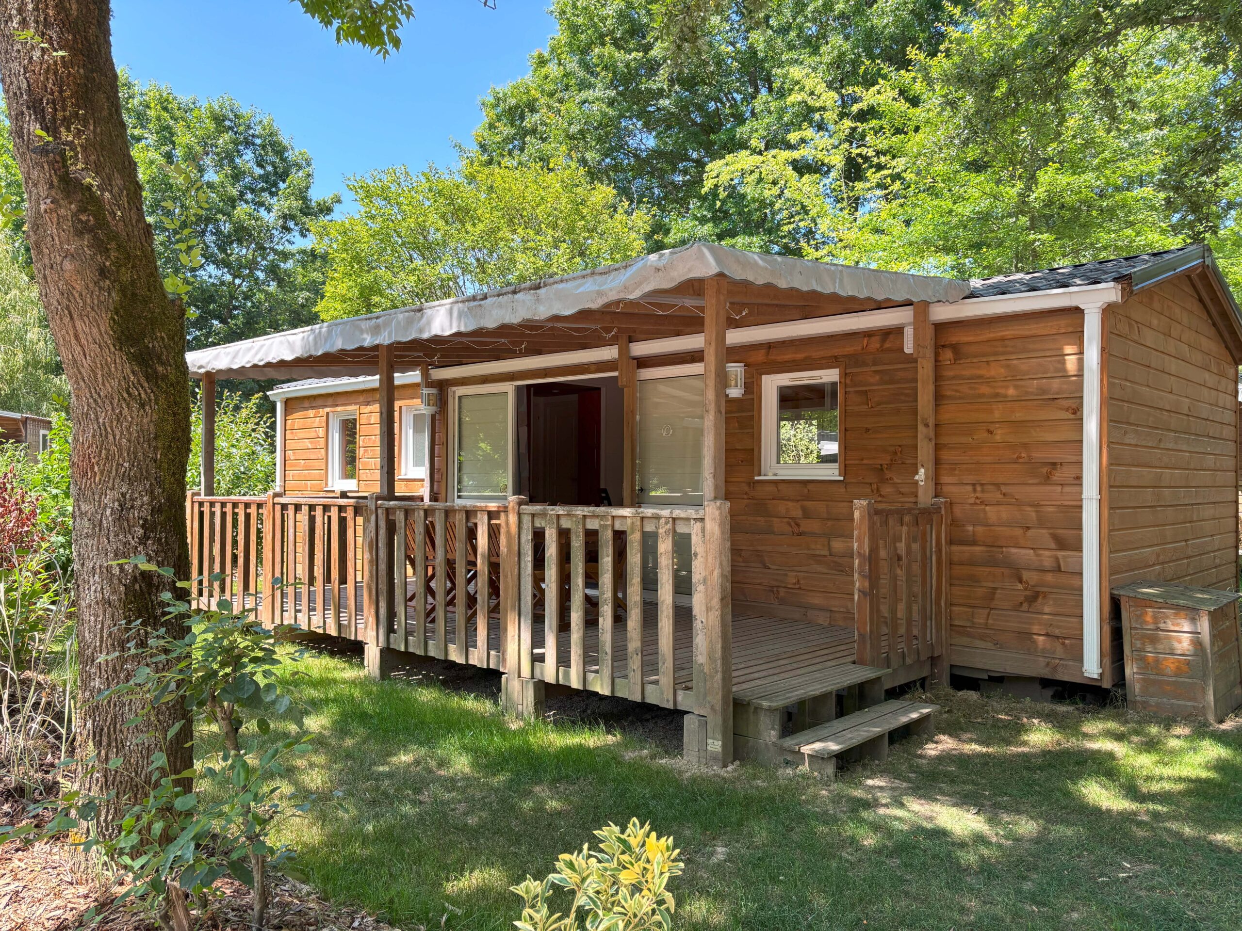 Confort Chalet 40m² 4/6 p. (2 chambres) + terrasse couverte