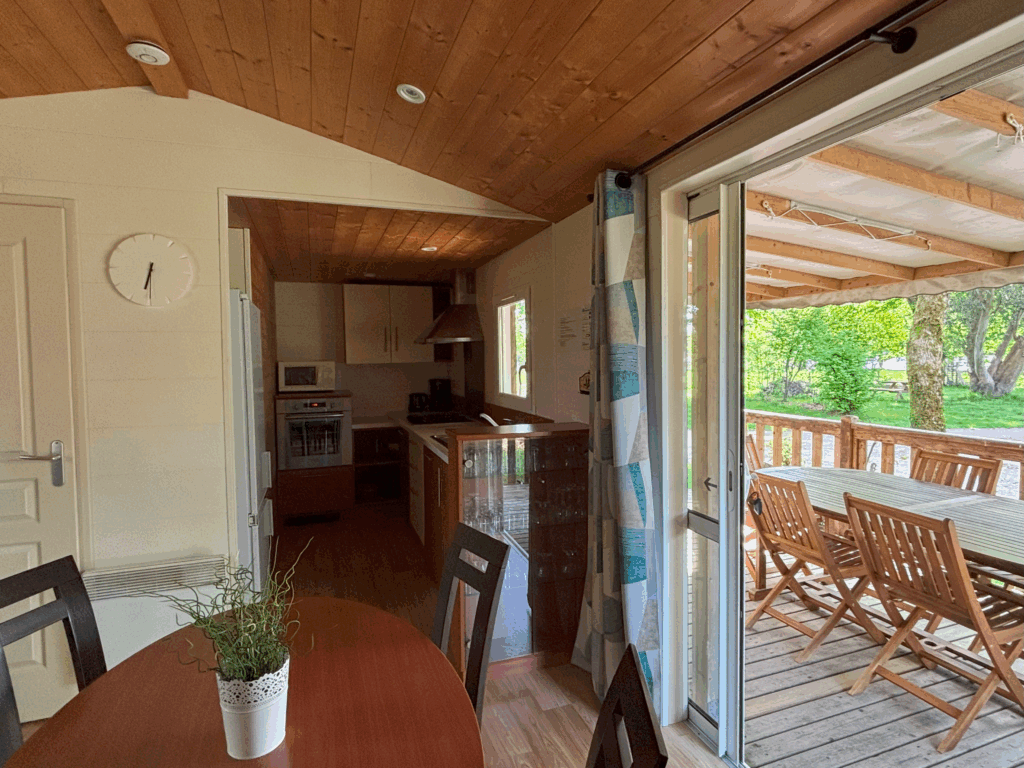 Confort Chalet 40m² 4/6 p. (2 chambres) + terrasse couverte