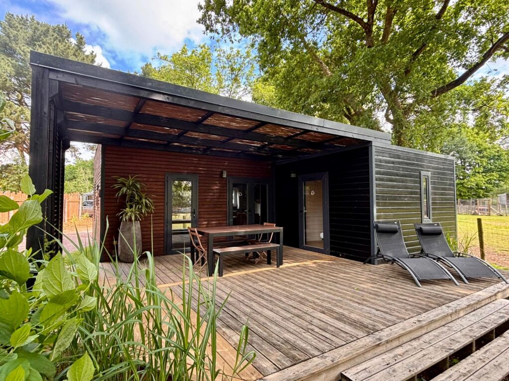 Premium Chalet 46m² 6/8 p. (3 kamers) + overdekt terras