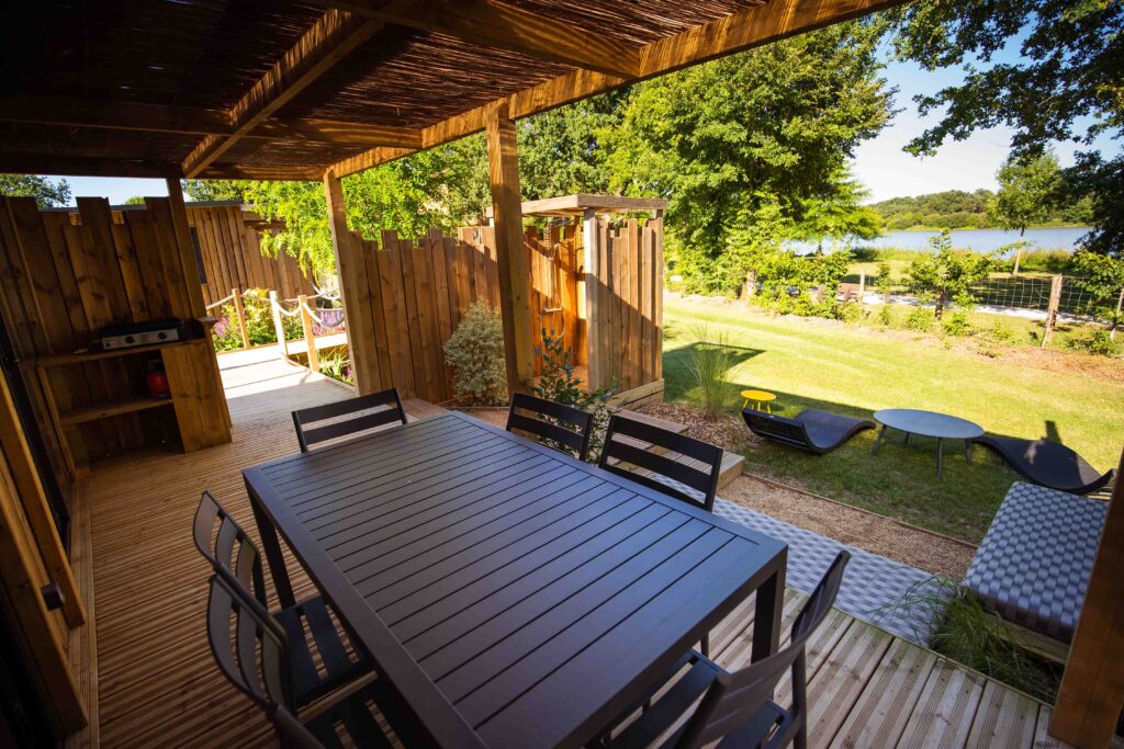 Premium Chalet Camélia 33m² 6 p. (3 kamers) + overdekt terras XXL