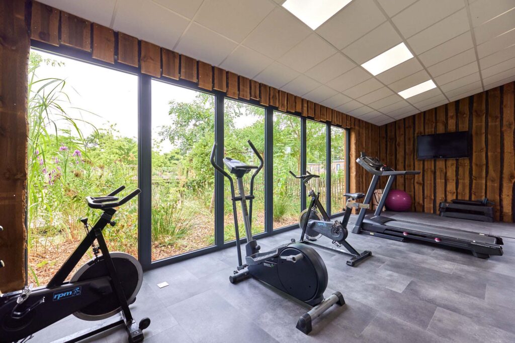 Salle de fitness au camping