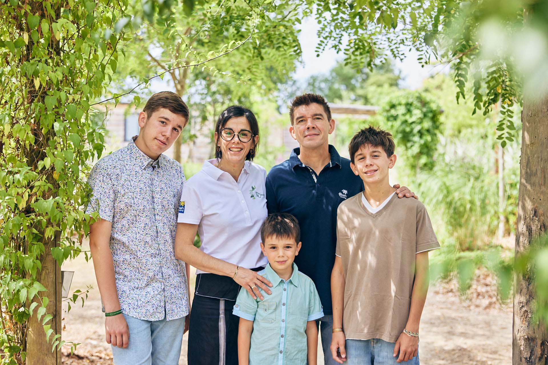 Photo de famille au camping du lac de La Chausselière