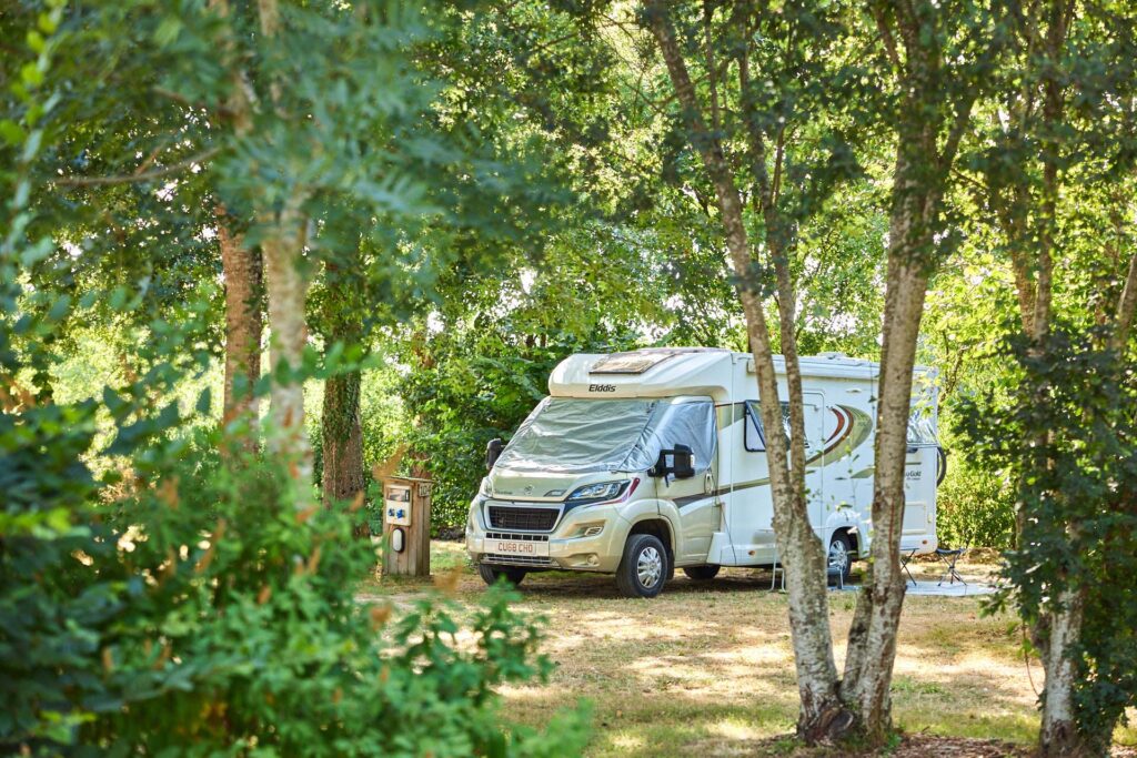 Emplacement de camping ombragé