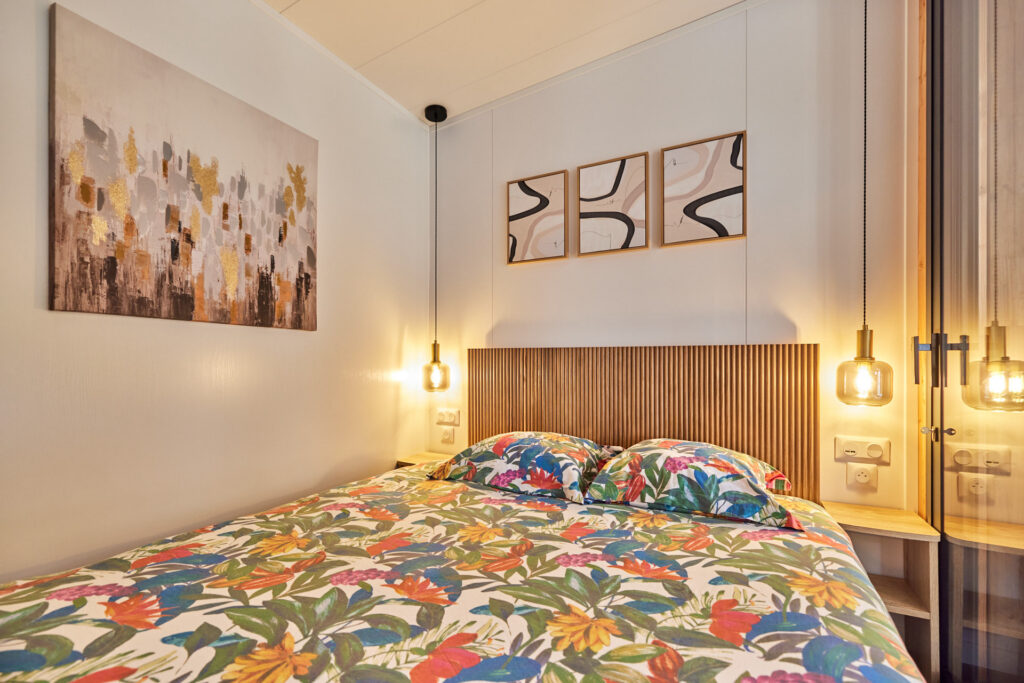 Premium Cabane Côté Nature with Spa 35m² 5 P. (2 bedrooms) + air conditioning + covered terrace
